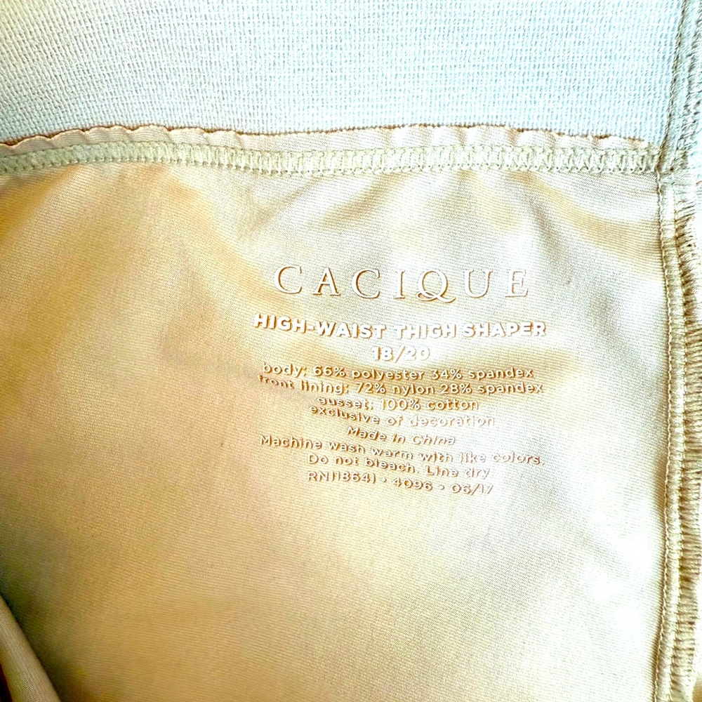EUC Lane Bryant Shape by Cacique High-Waist Thigh Shaper- 18/20 (2X) Cafe Mocha - Picture 3 of 5